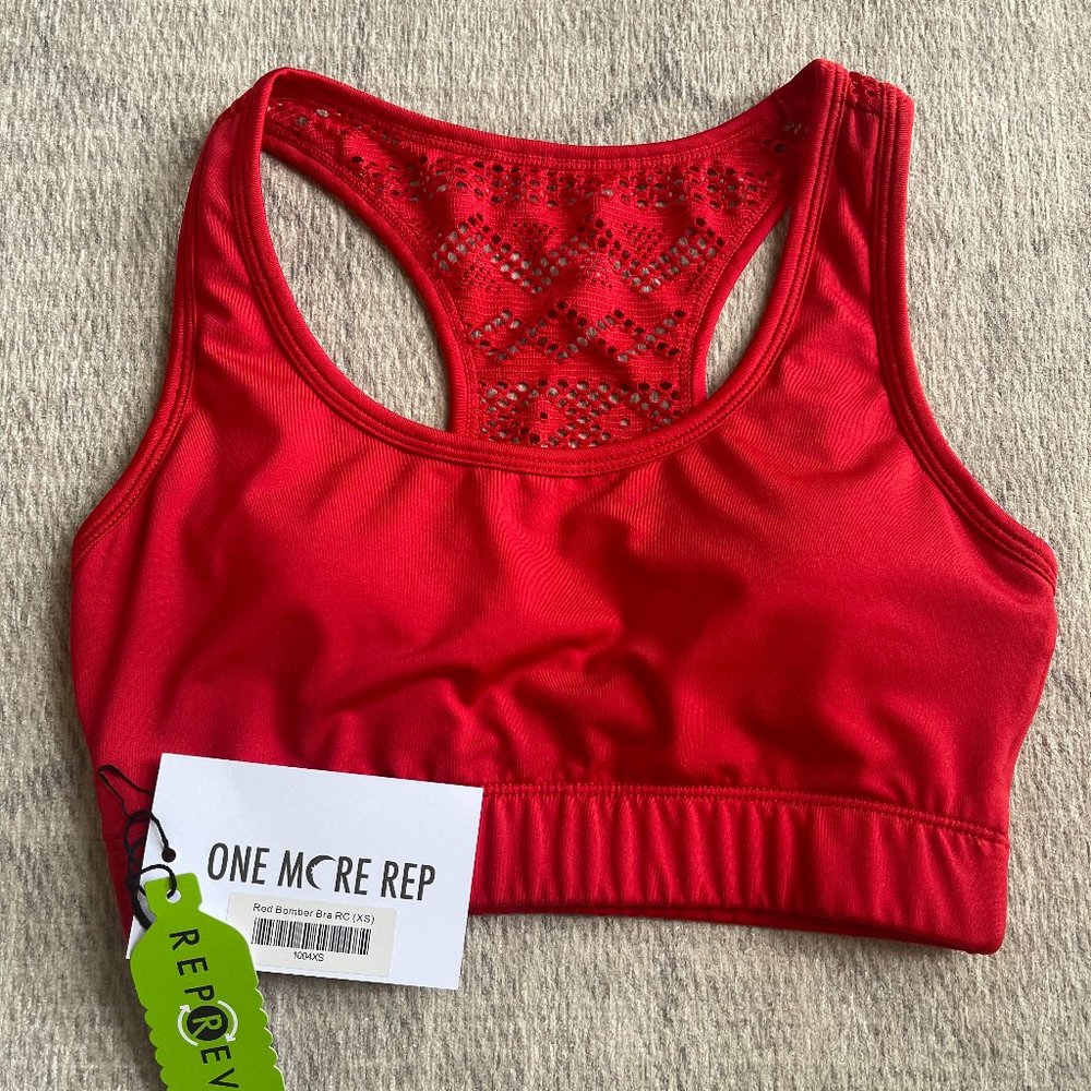 ZYIA Red Bomber Bra, XS